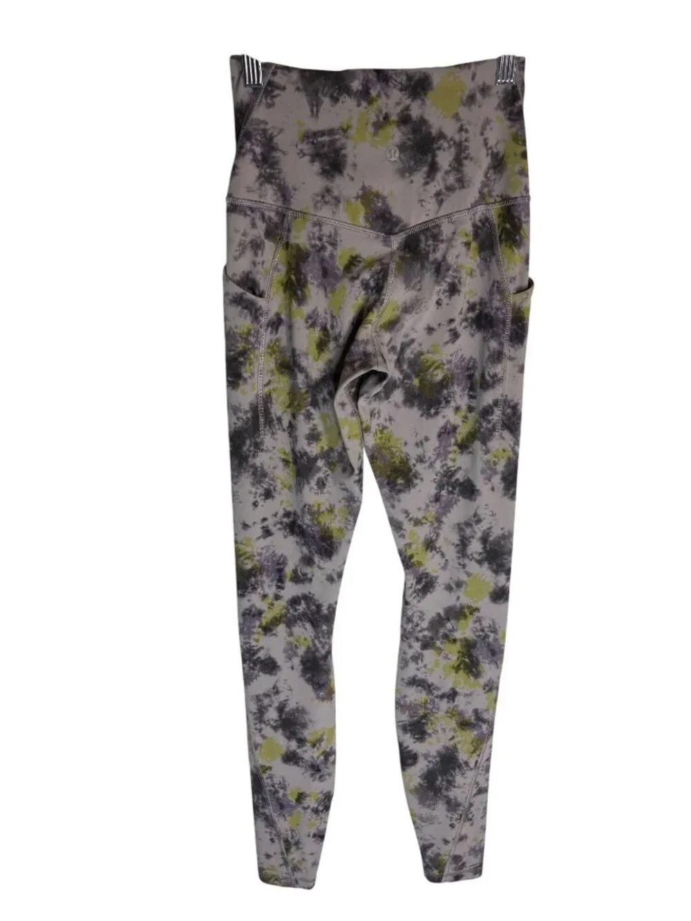 Lululemon Align High-Rise Pant Pockets Full Length Tie Dye Mauve Nulu-sz 4
